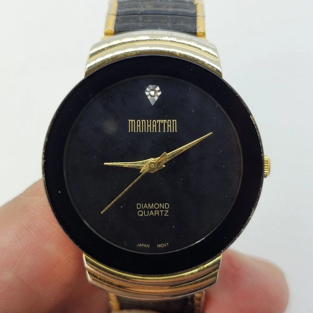 Manhattan by Croton Diamond Women's Watch Black Dial 7